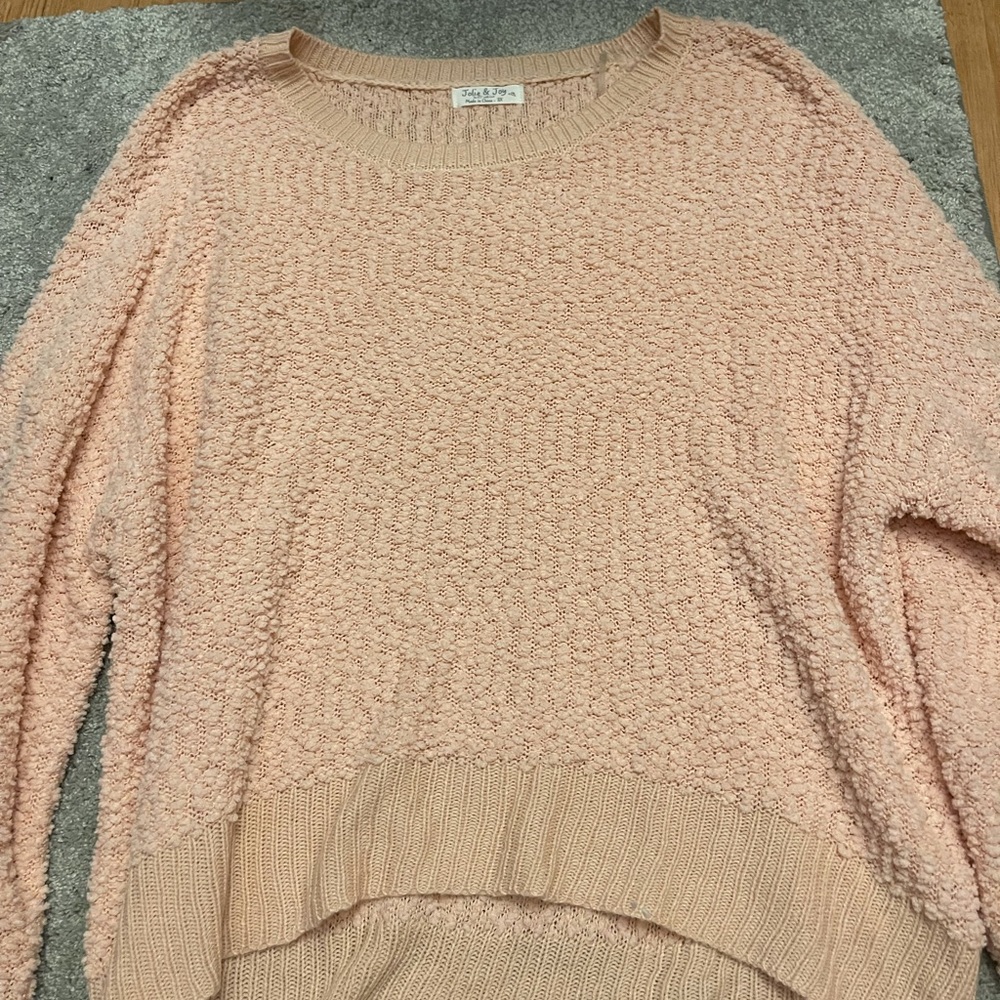 Cozy pink sweater